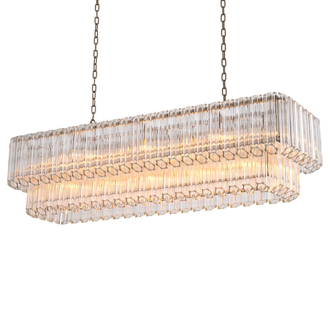 Candelabru Vittoria dreptunghiular, finisaj nichel