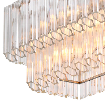 Candelabru Vittoria dreptunghiular, finisaj nichel