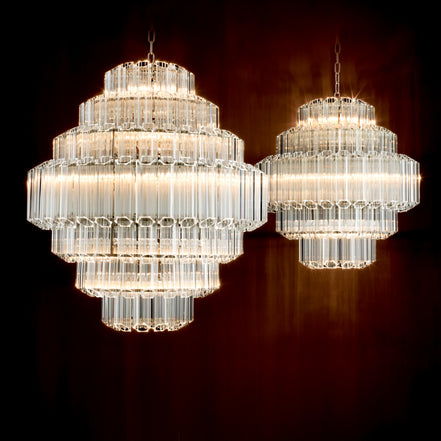 Candelabru Vittoria L, finisaj nichel
