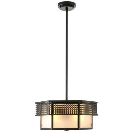 CDJ Plafonieră Minerva, finisaj bronz cu reflexe, sticlă mată