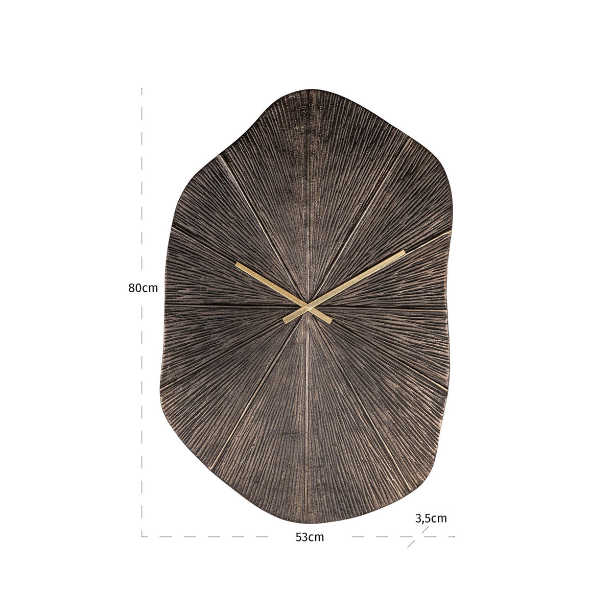 Ceas Livine, bronz – desen tehnic cu dimensiuni
