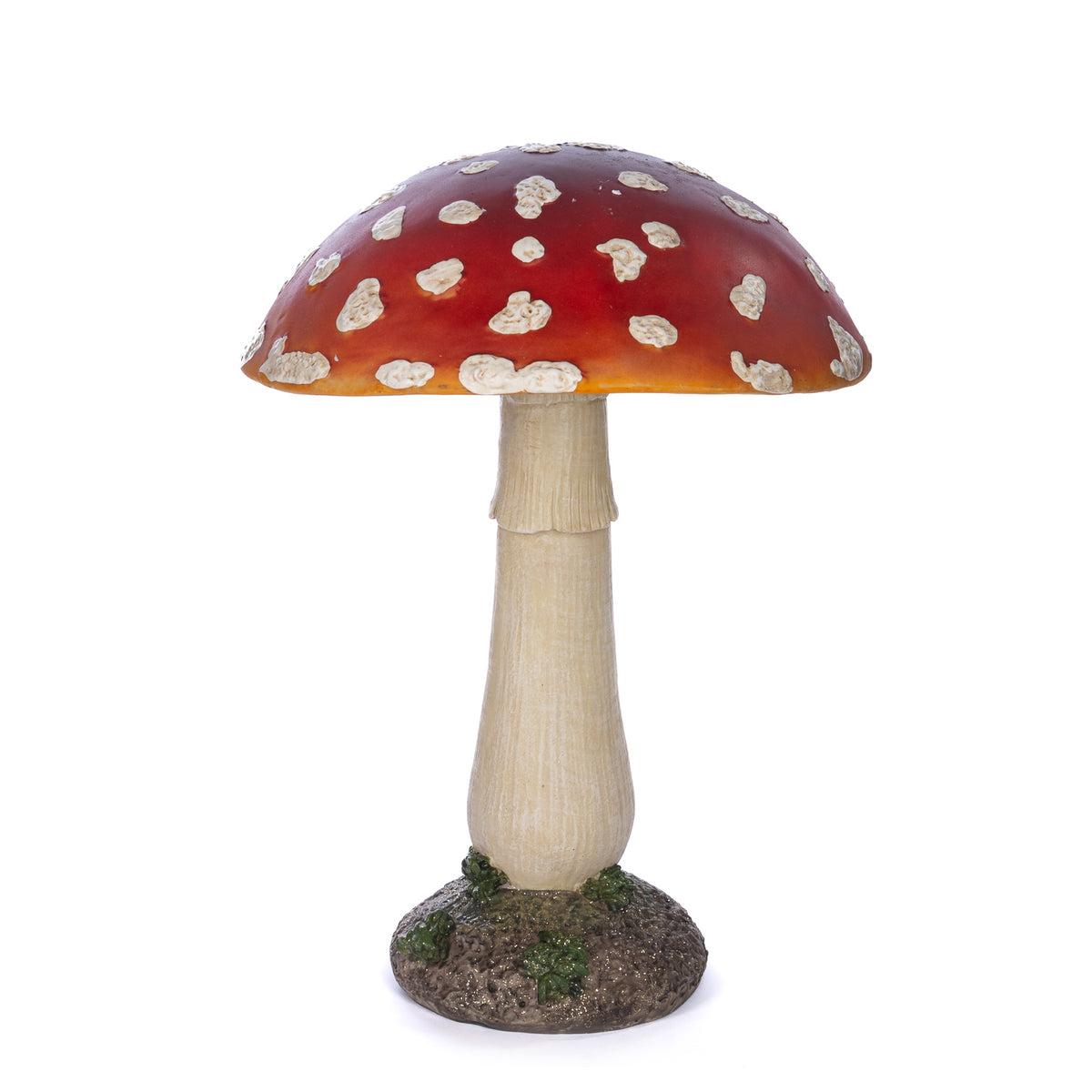 Ciupercă decorativă de expunere, roșu/crem, 40 cm