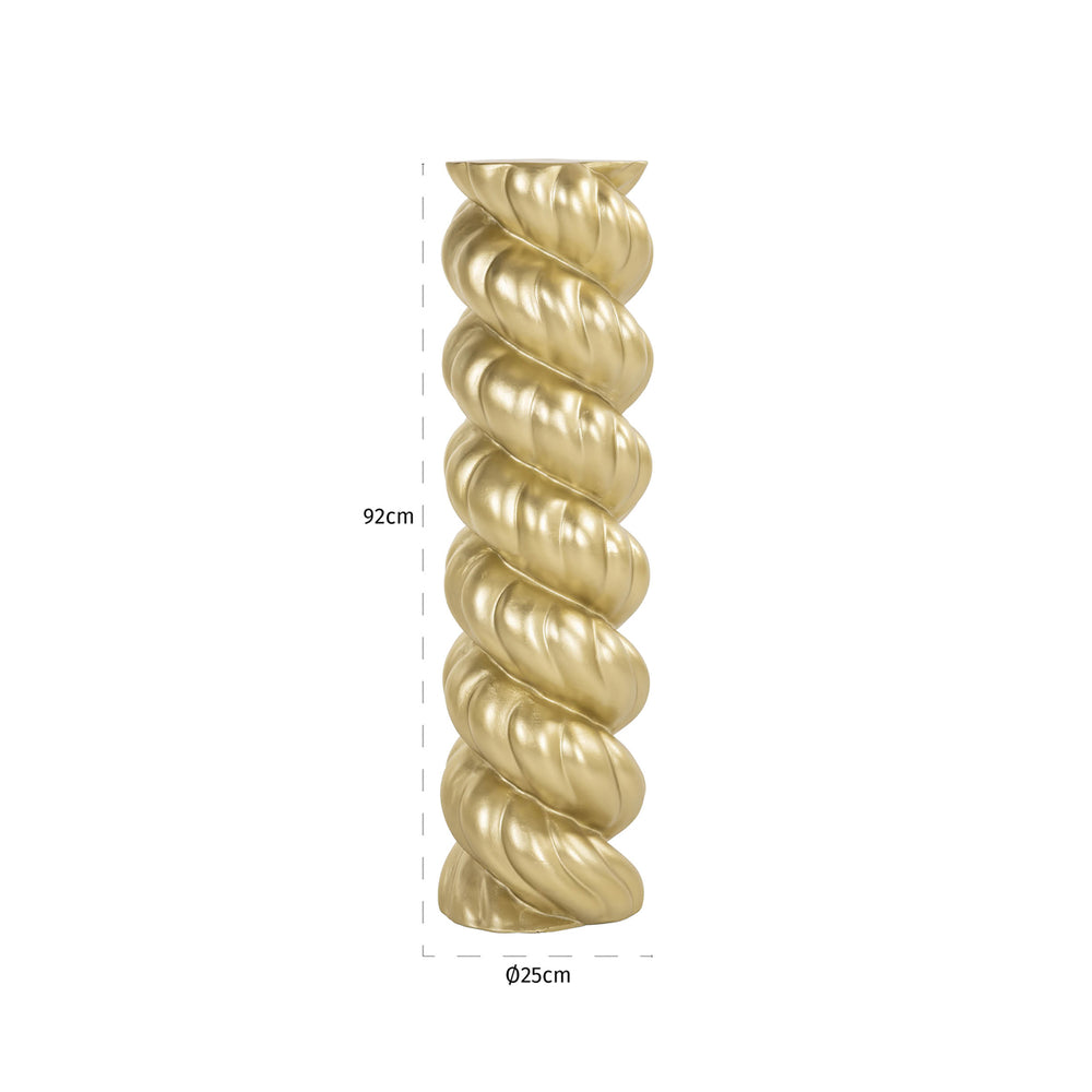 Coloană decorativă Amalia, auriu – desen tehnic cu dimensiuni