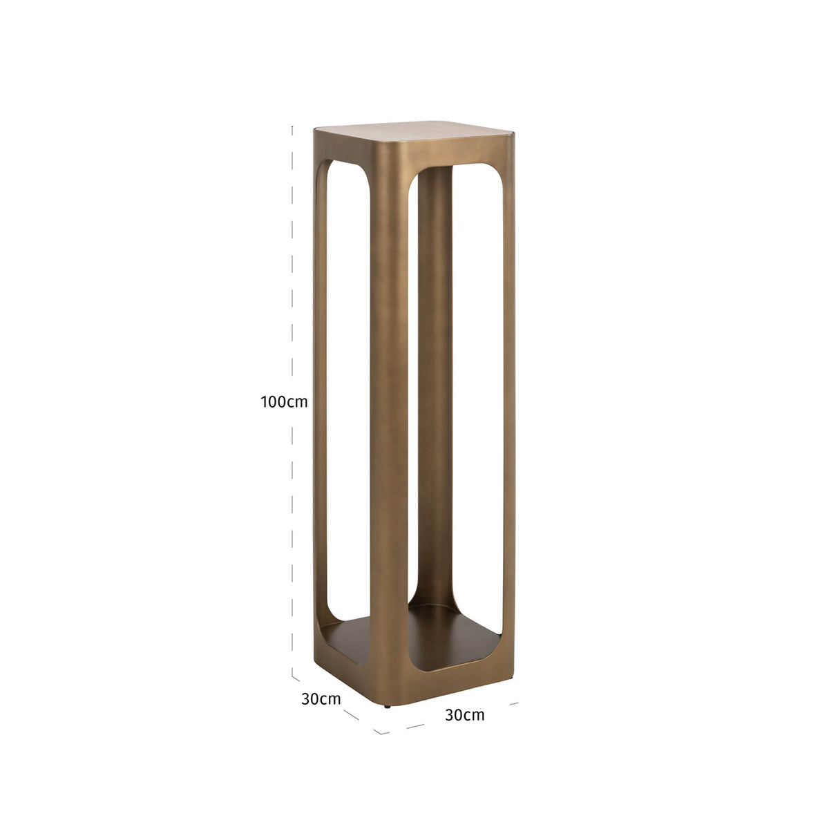 Coloană decorativă Claridge, auriu antichizat – desen tehnic cu dimensiuni