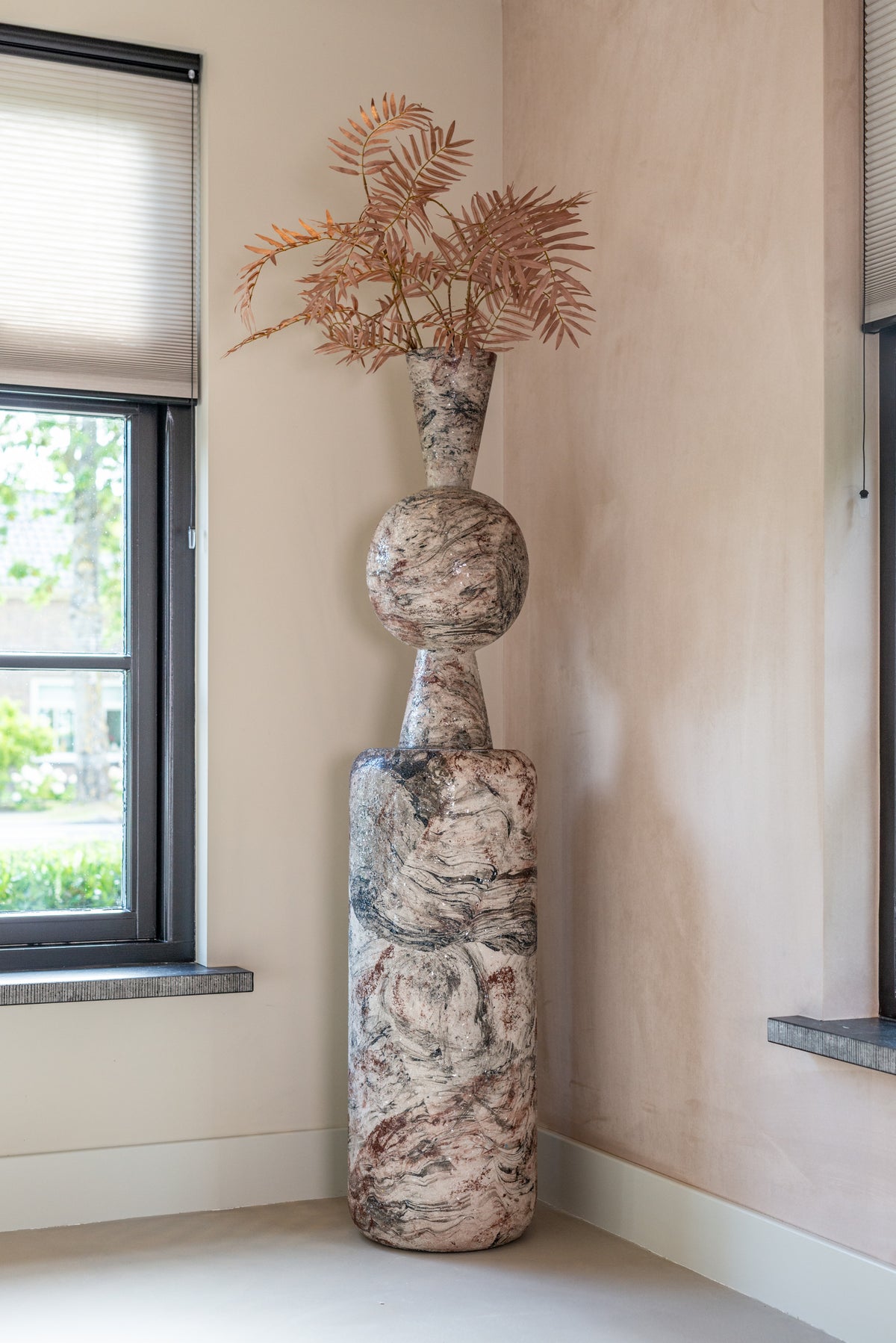 Coloană decorativă Mady, bej – ambient