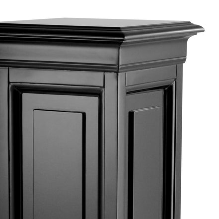 Coloană Salvatore, finisaj ceruit negru, 100 cm