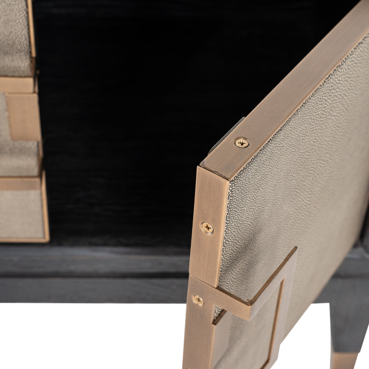 Comodă TV Bloomville, alamă shagreen
