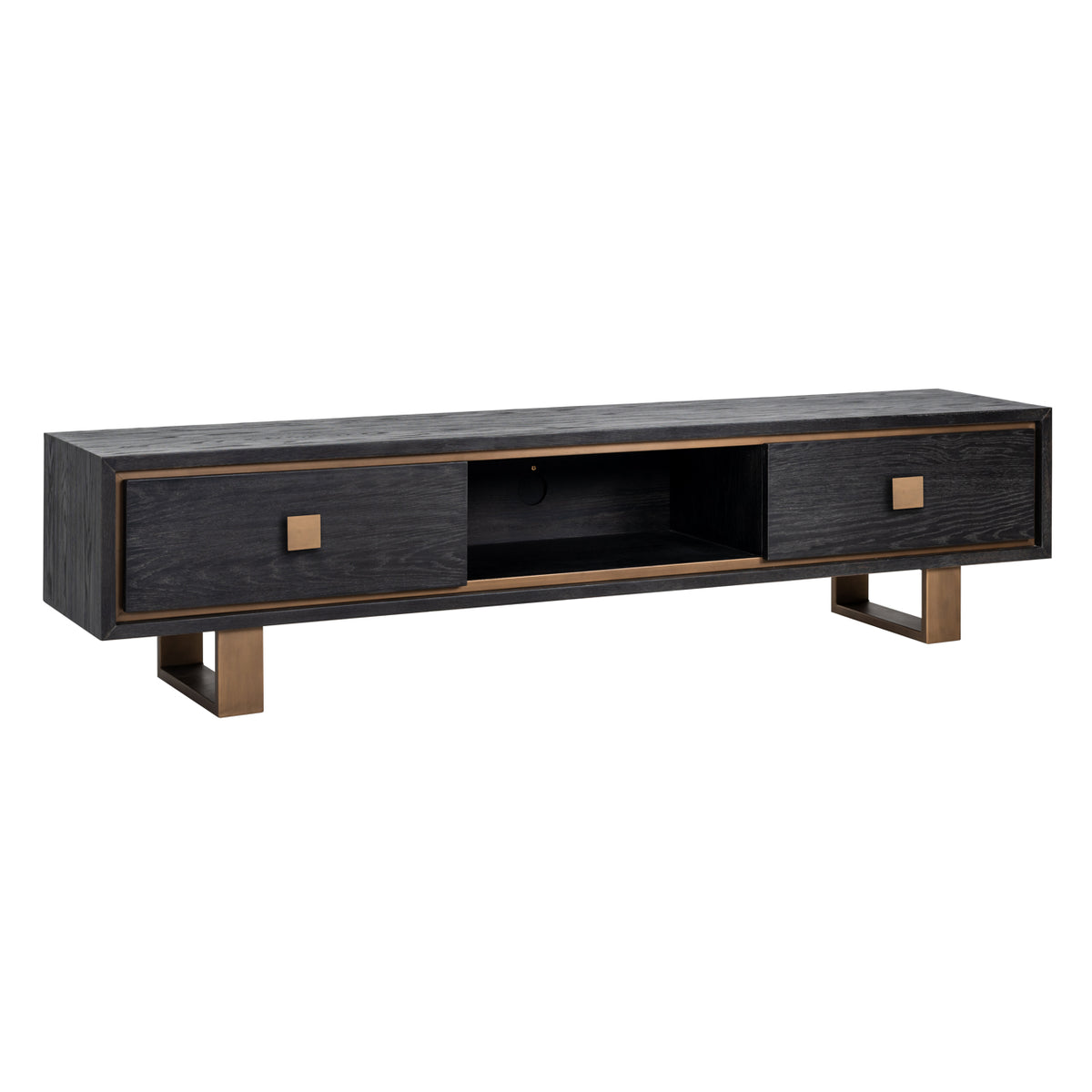 Comodă TV Hunter, negru rustic