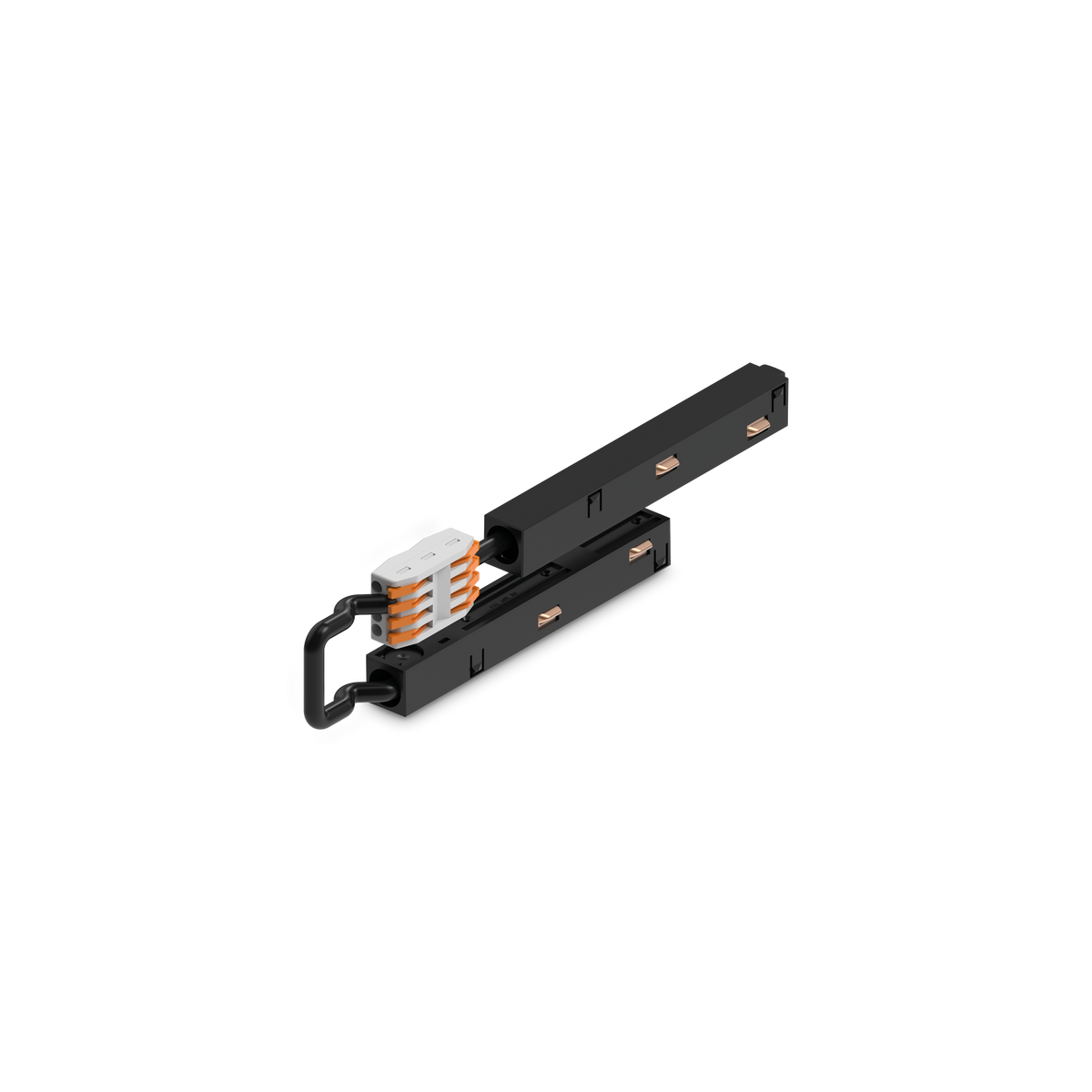 Conector Ego bi-emisie sus/jos On-Off, negru