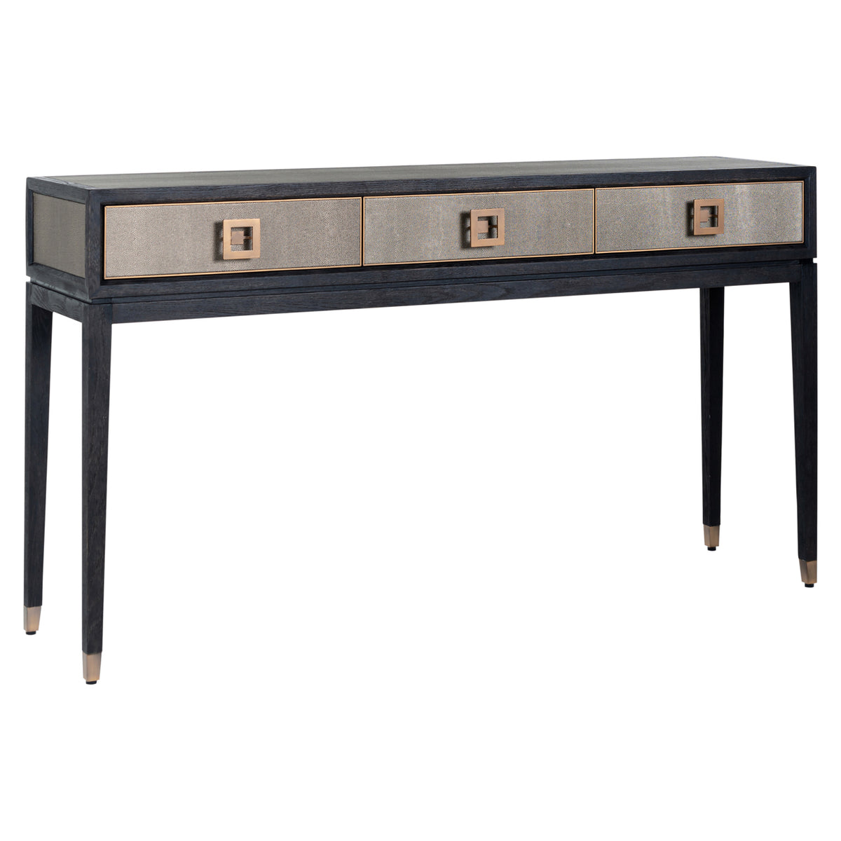 Consolă Bloomville, alamă shagreen
