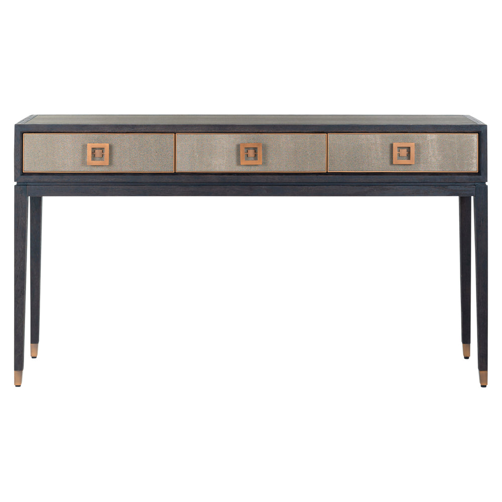 Consolă Bloomville, alamă shagreen