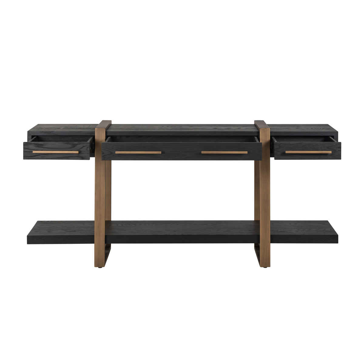Consolă Cambon, dark coffee, 3 sertare