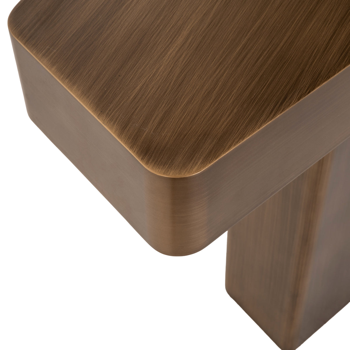 Consolă Hexa, auriu periat