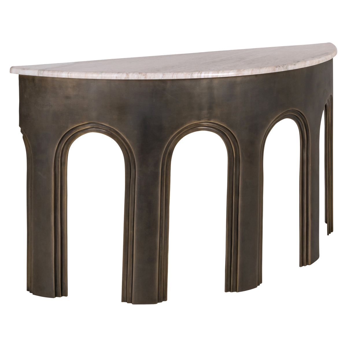 Consolă Sanchis, alamă antichizată