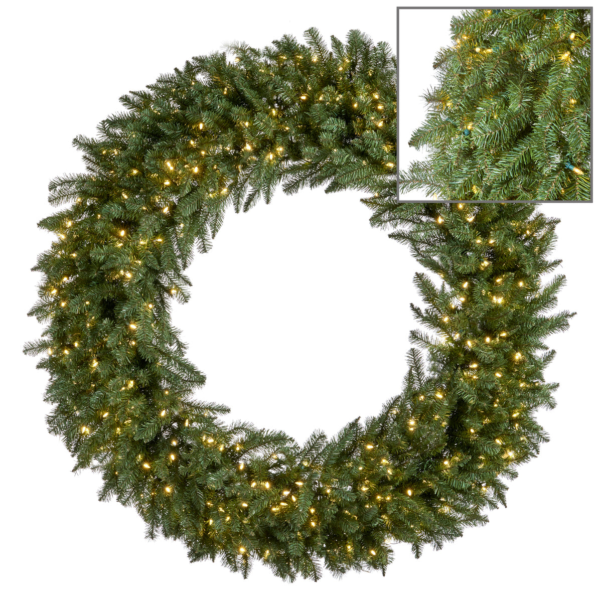 Coroniță de brad cu 400 LED-uri, verde, 152 cm, 840 de vârfuri