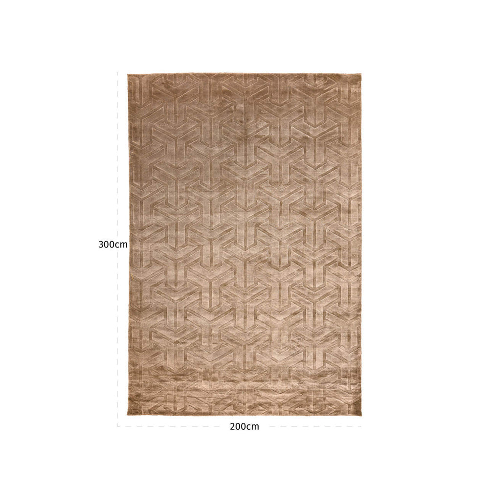 Covor Arles, taupe, 200 x 300 cm – desen tehnic cu dimensiuni