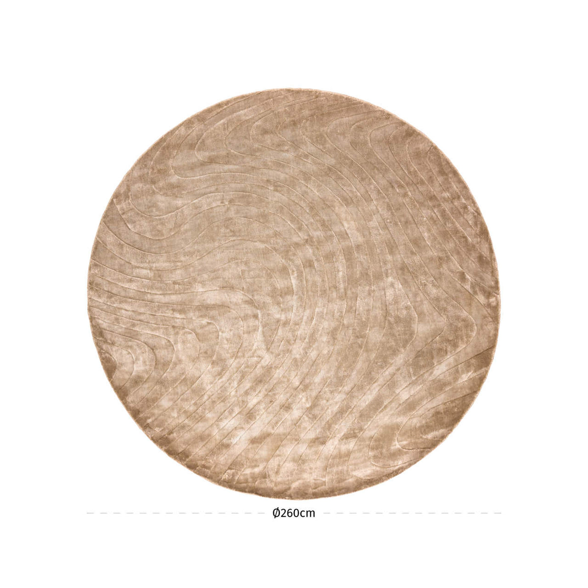 Covor Fellion, taupe – desen tehnic cu dimensiuni