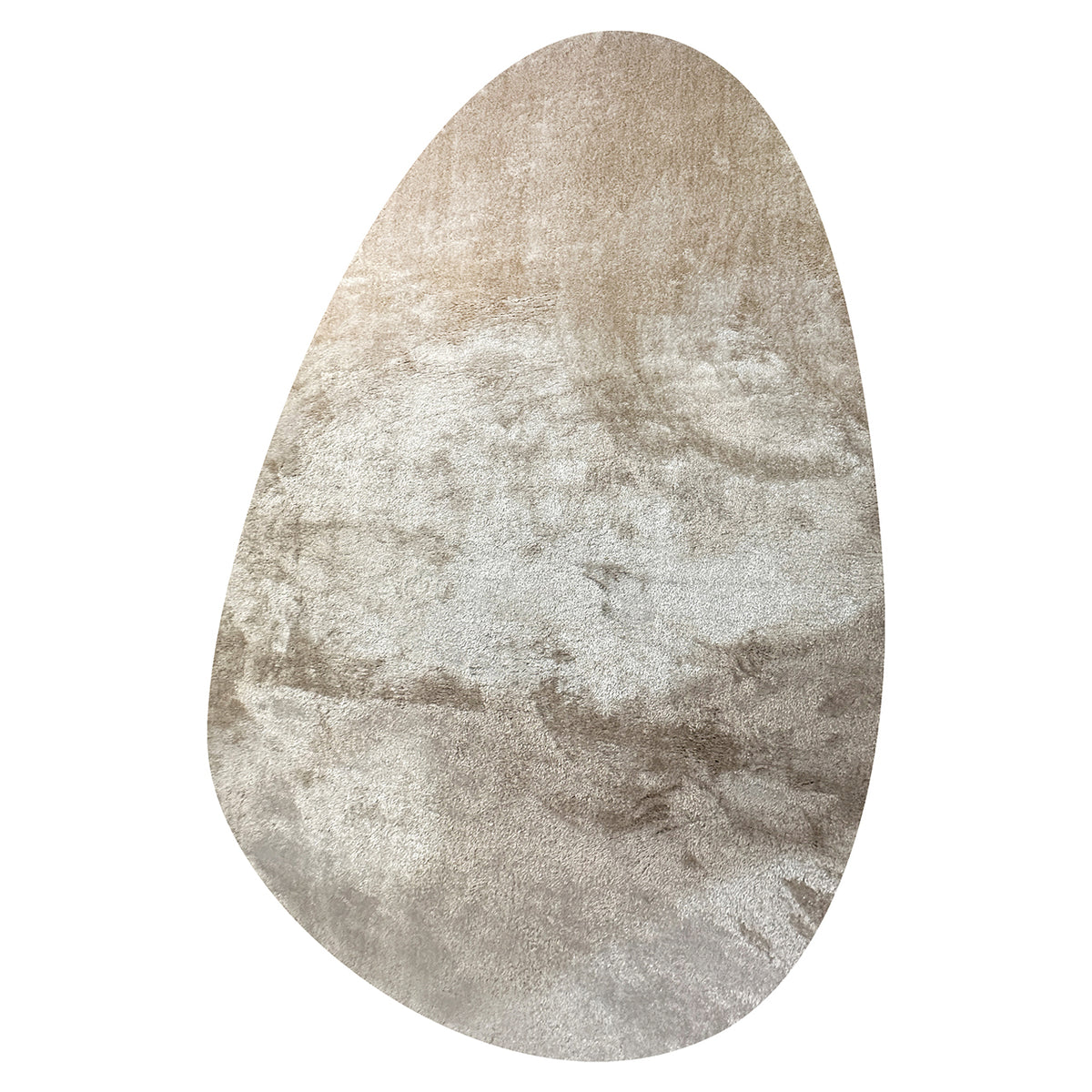 Covor Mats, bej, formă de pietricică, 230 x 350 cm