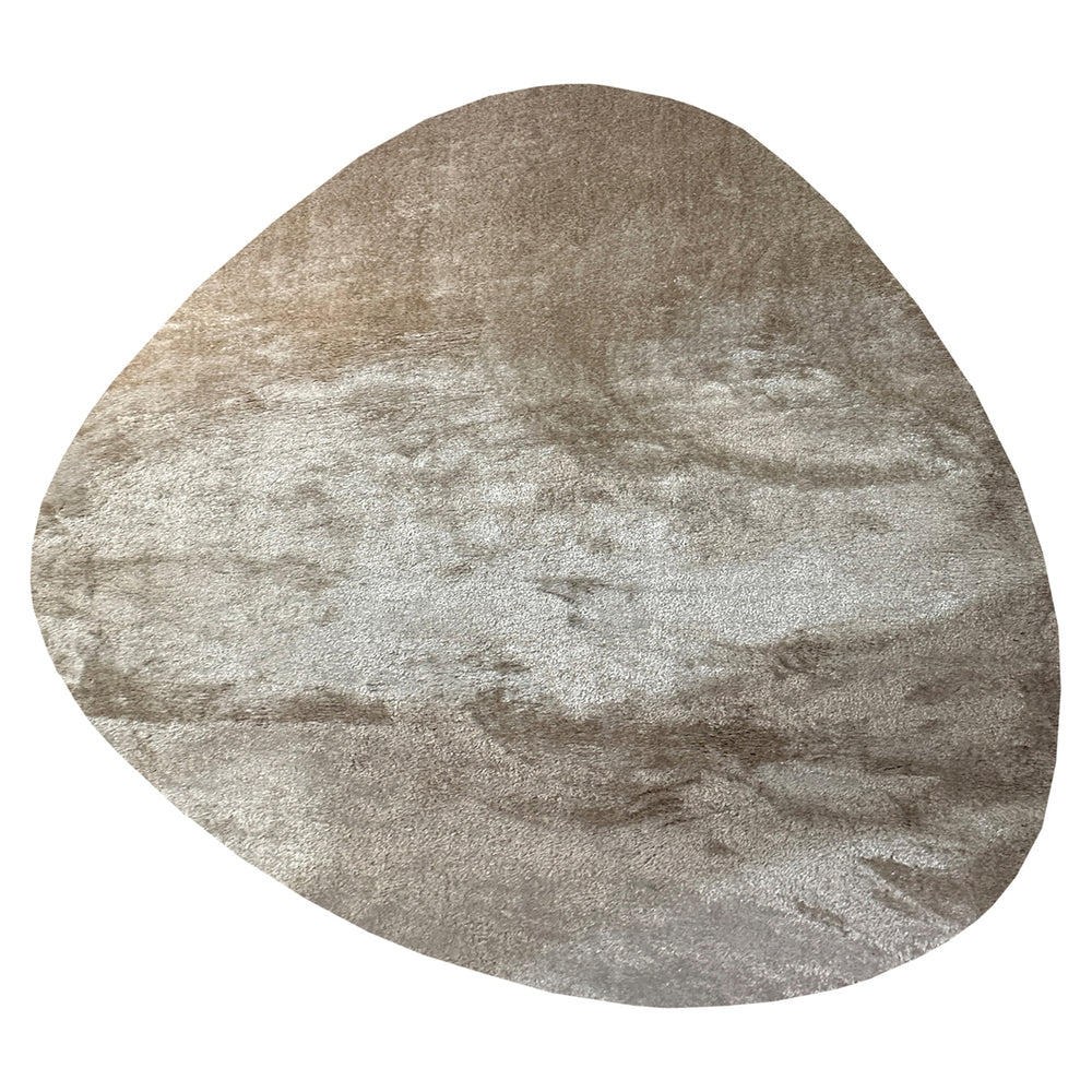 Covor Mats, bej, formă de pietricică, 230 x 350 cm