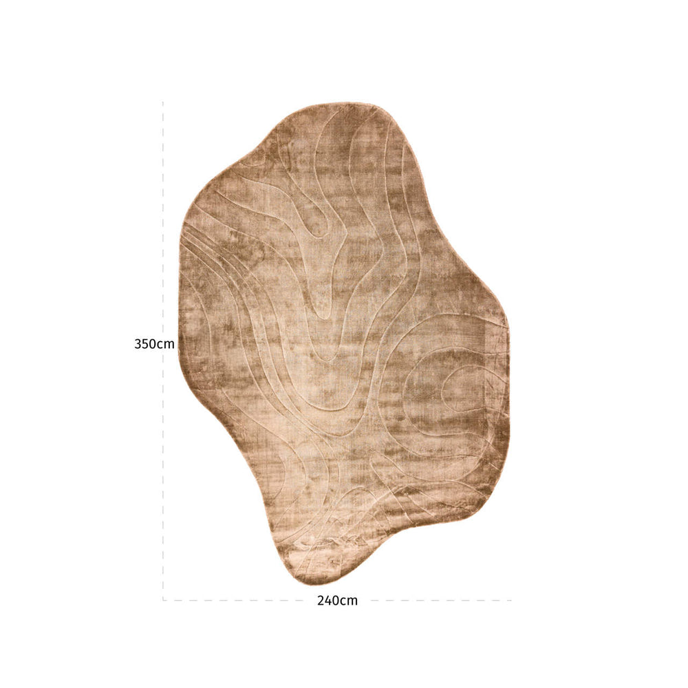 Covor Metz, bej, 240 x 350 cm – desen tehnic cu dimensiuni