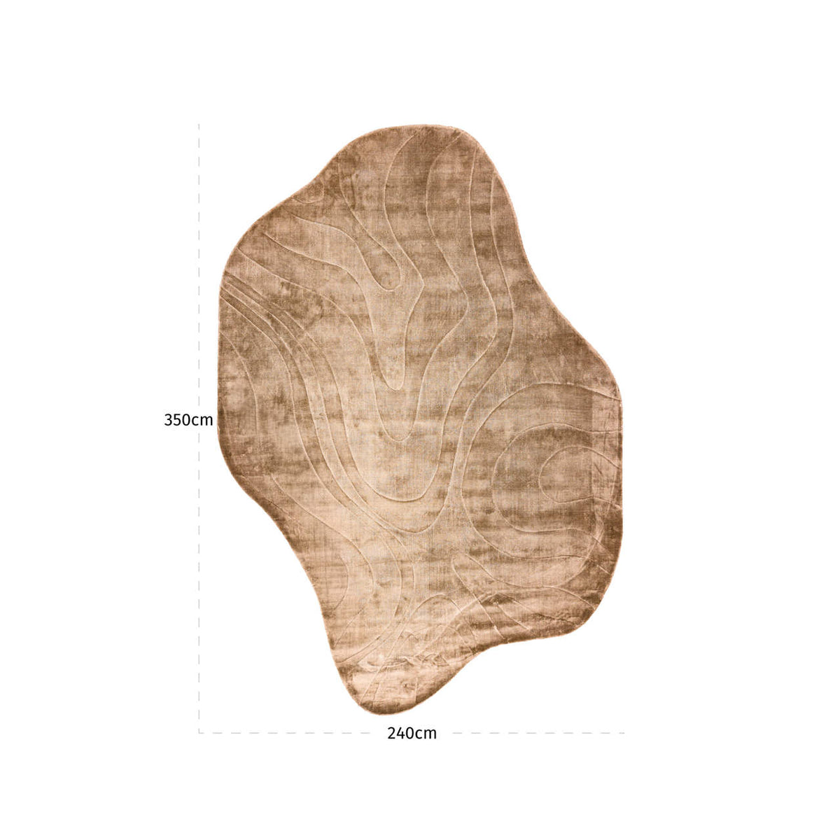 Covor Metz, bej, 240 x 350 cm – desen tehnic cu dimensiuni