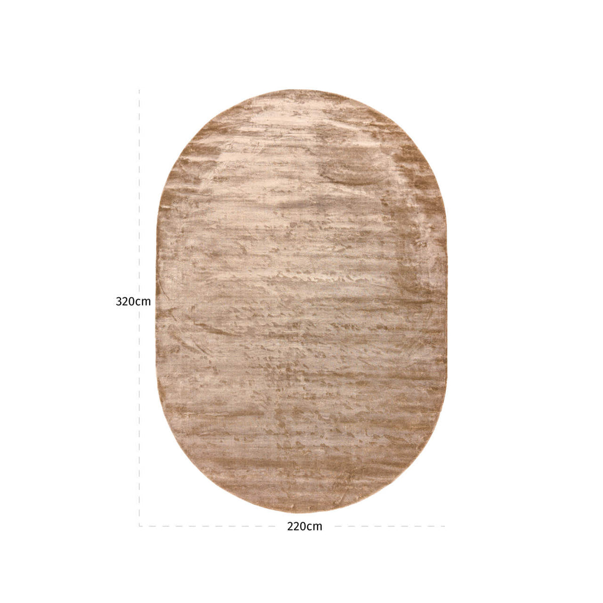 Covor Nilla, taupe, 220 x 320 cm – desen tehnic cu dimensiuni