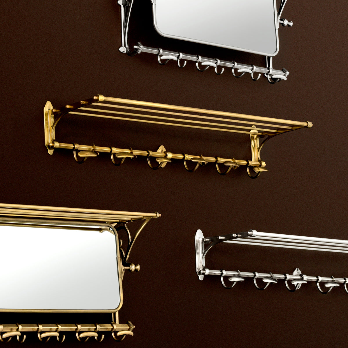 Cuier Arini, finisaj alamă antichizată