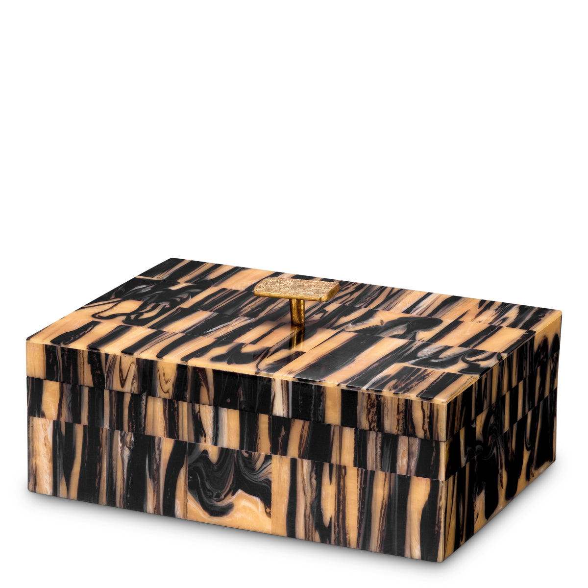 Cutie decorativă Capitola S, negru maro