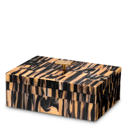 Cutie decorativă Capitola S, negru maro