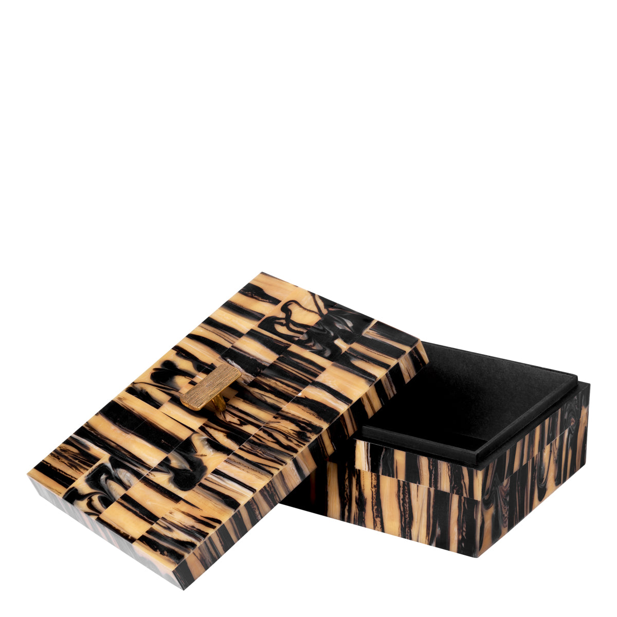 Cutie decorativă Capitola S, negru maro