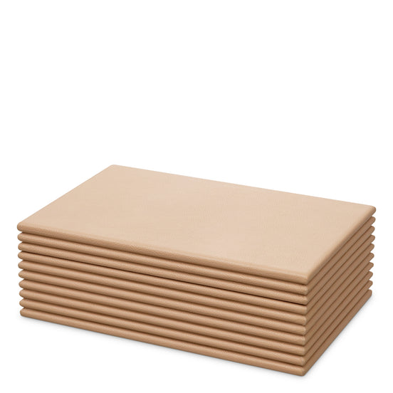 Cutie decorativă Elvane, piele cognac