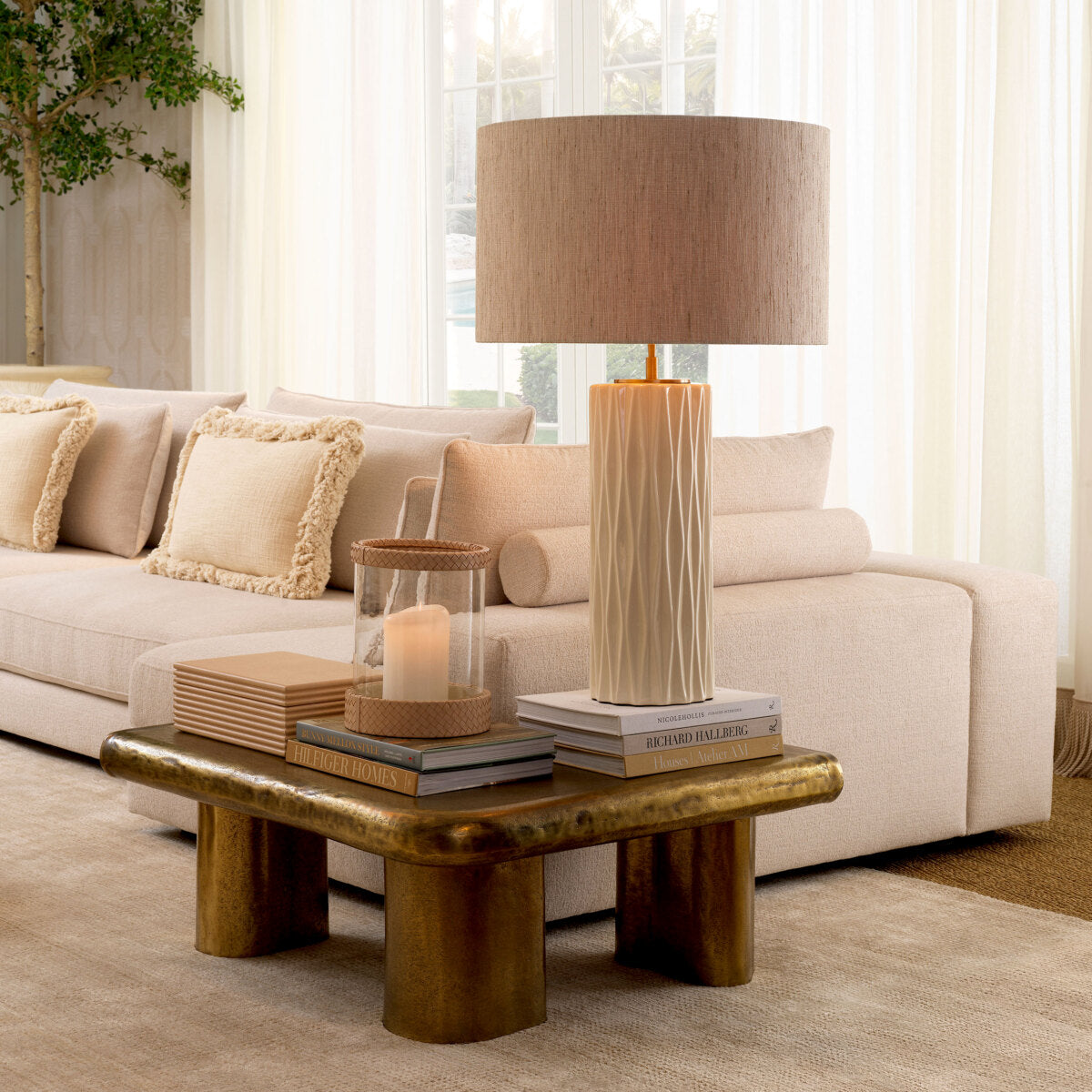 Cutie decorativă Elvane, piele cognac