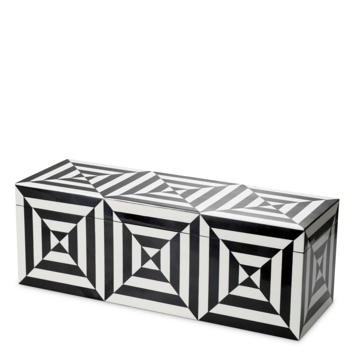 Cutie decorativă Hawtrone, negru alb