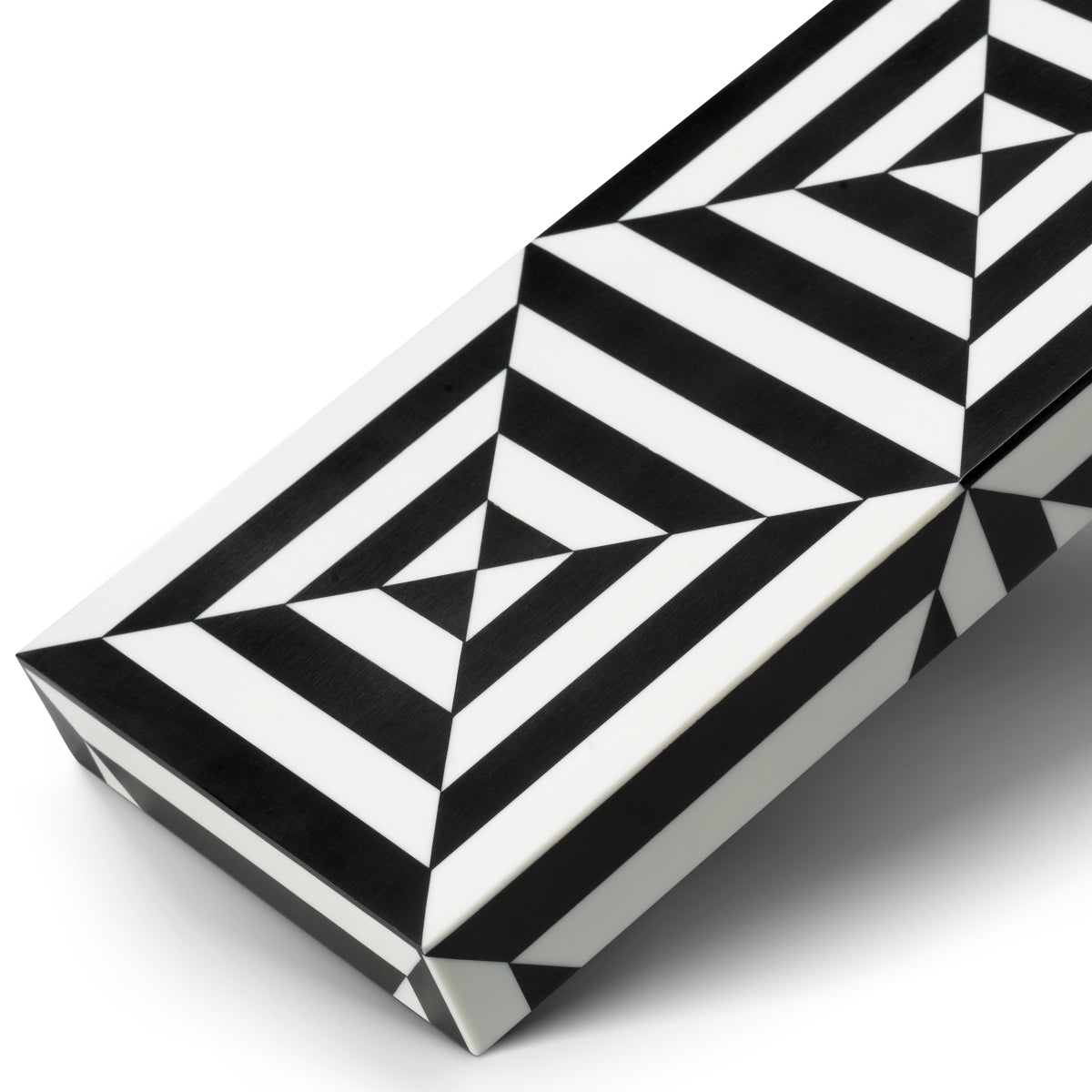 Cutie decorativă Hawtrone, negru alb