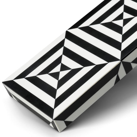 Cutie decorativă Hawtrone, negru alb