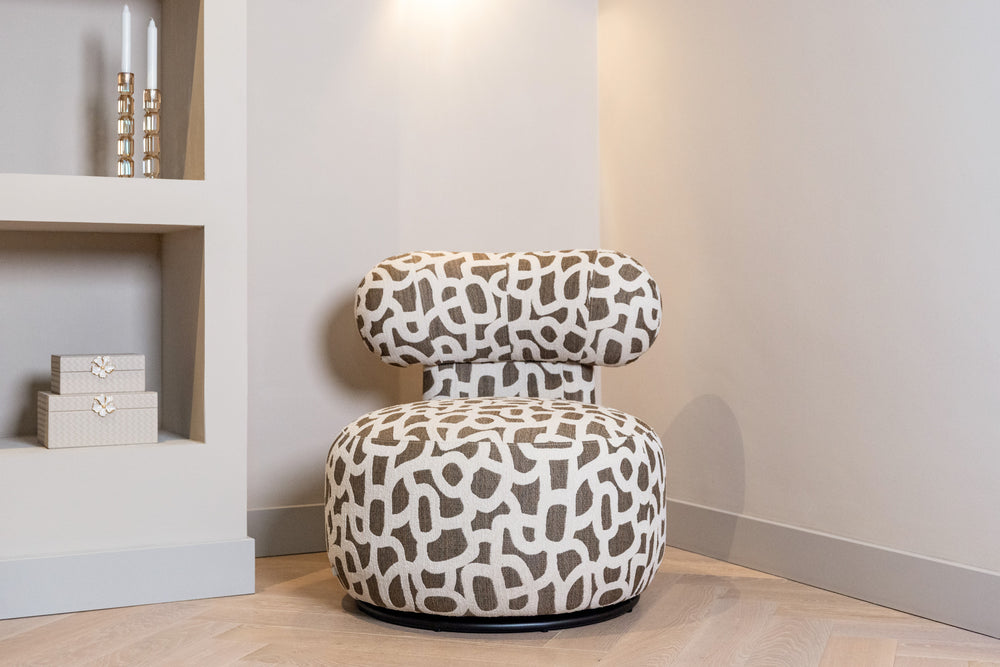 Cutie decorativă Lillie, ivoriu, mare – ambient