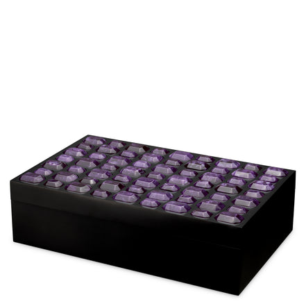 Cutie decorativă Lucida L, ametist artificial