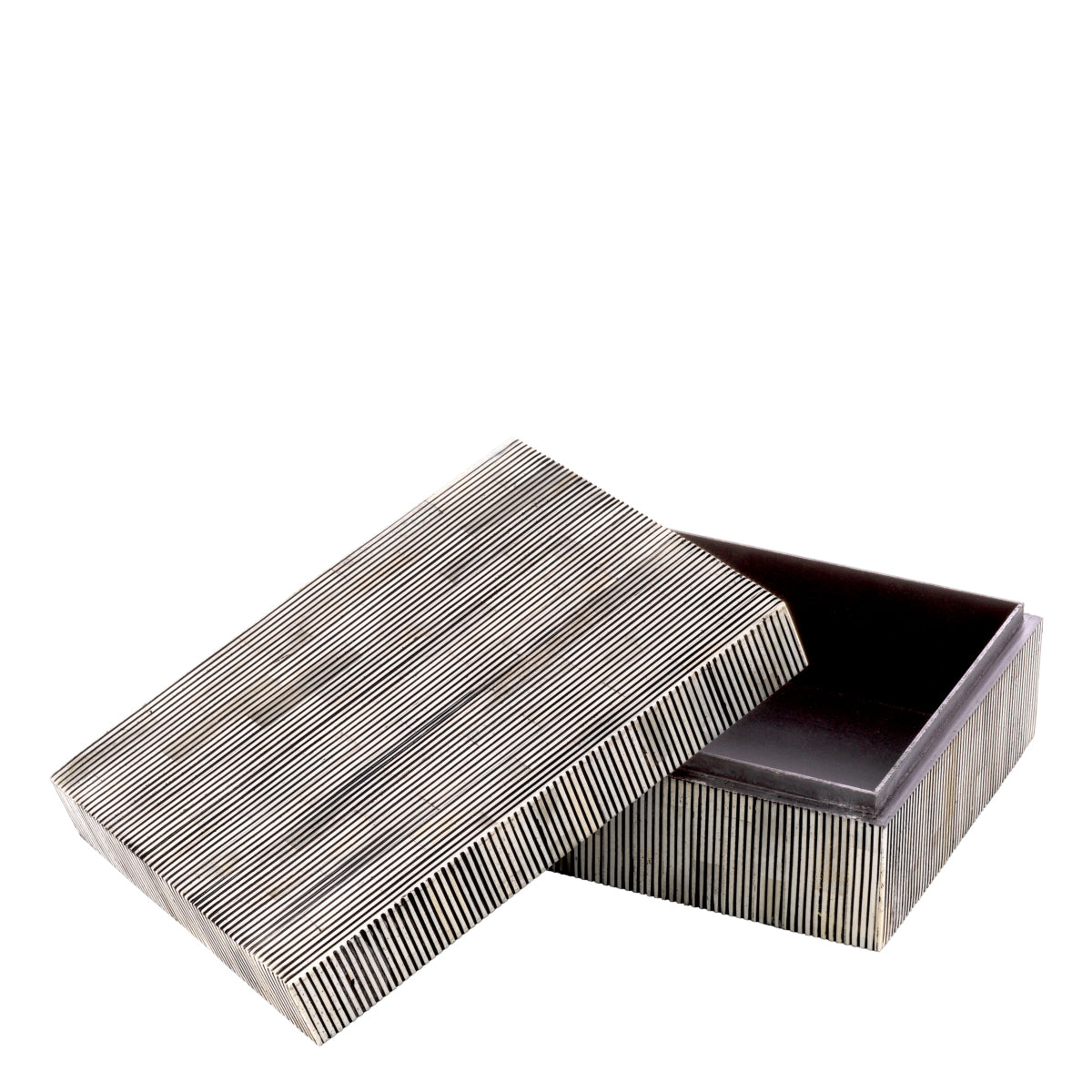 Cutie decorativă Lucille S, negru alb
