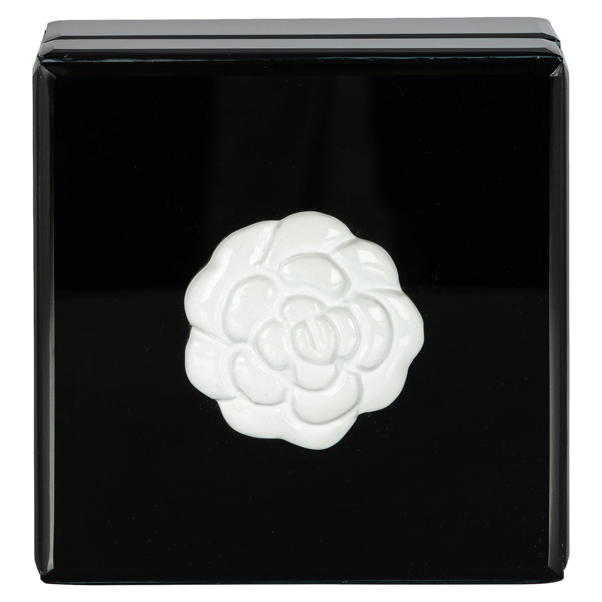 Cutie decorativă Lune, negru/alb