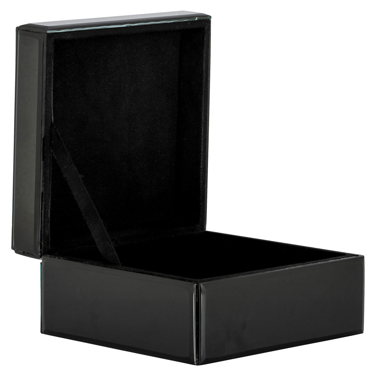 Cutie decorativă Lune, negru/alb