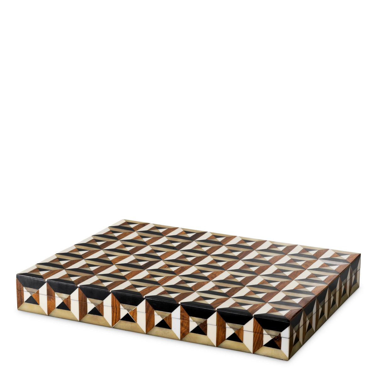 Cutie decorativă Marwood L, maro negru alb