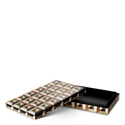 Cutie decorativă Marwood S, maro negru alb