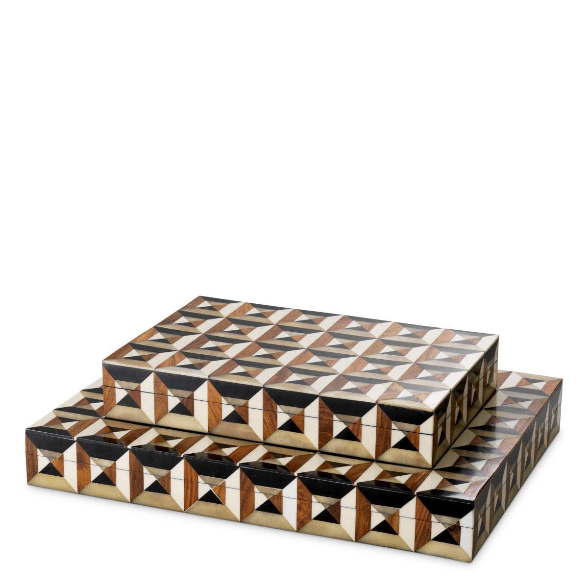 Cutie decorativă Marwood S, maro negru alb