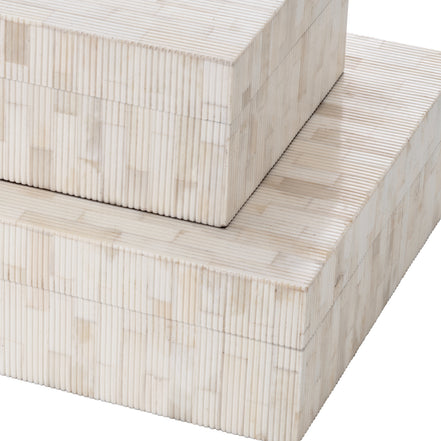 Cutie decorativă Scoop S, os natural