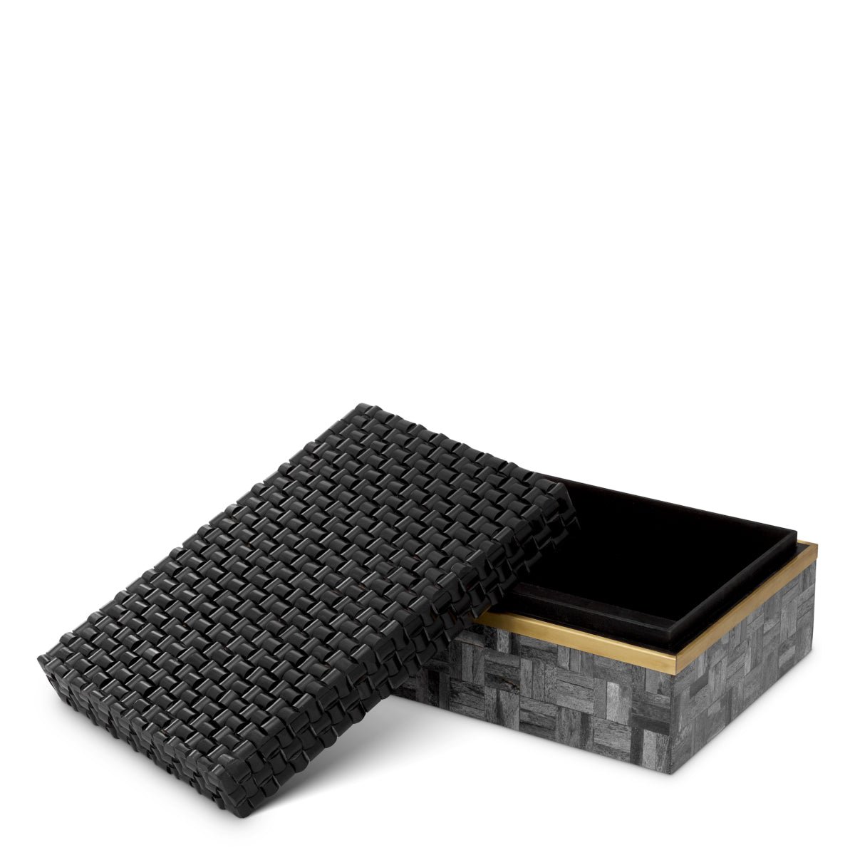 Cutie decorativă Seaside S, negru gri