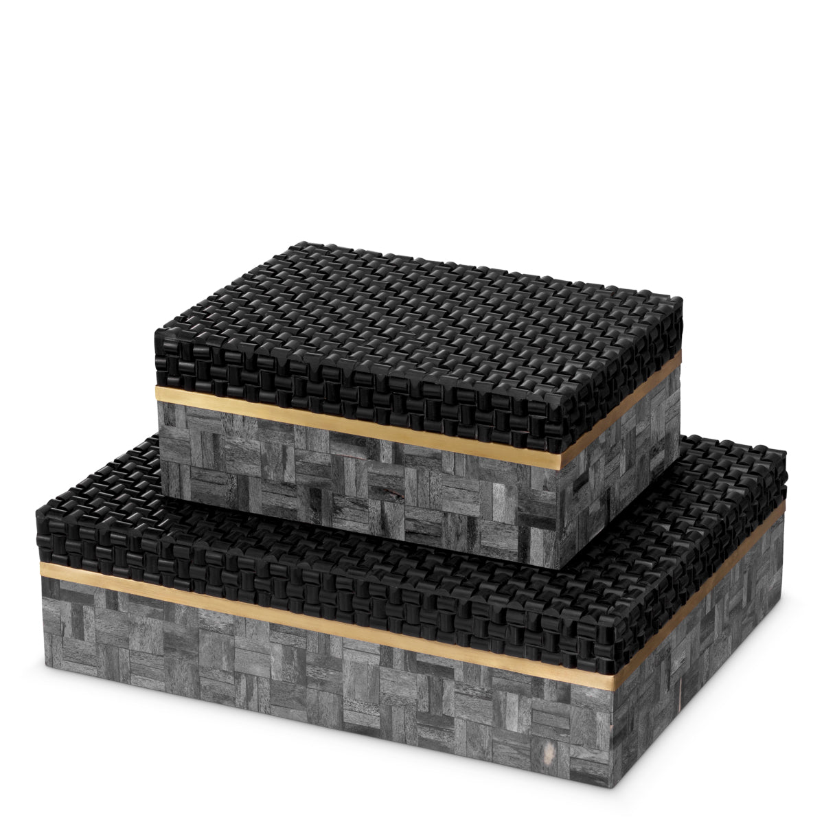 Cutie decorativă Seaside S, negru gri