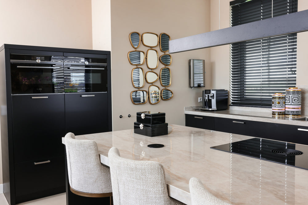Cutie decorativă Vivy, negru, mare – ambient