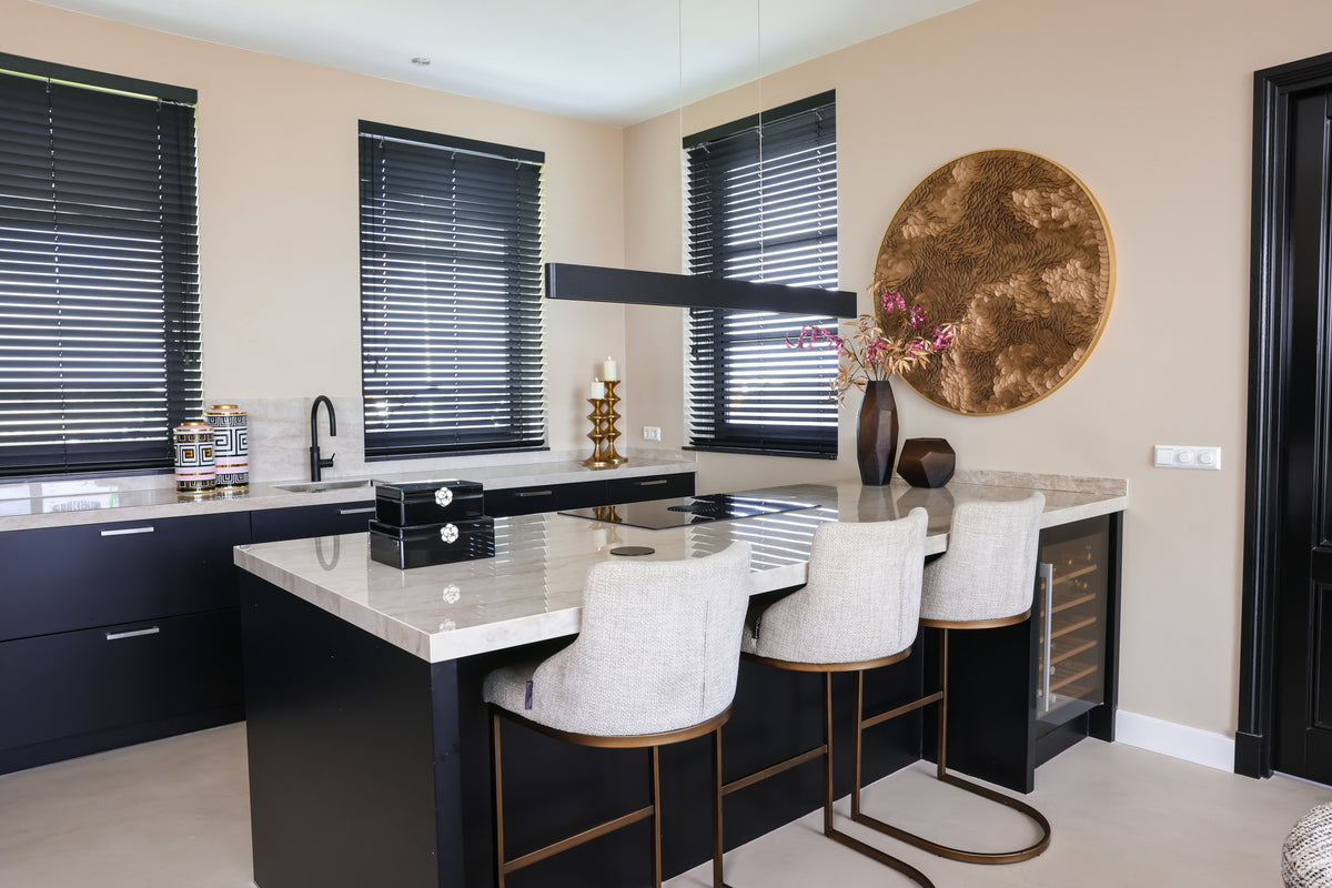 Cutie decorativă Vivy, negru, mare – ambient