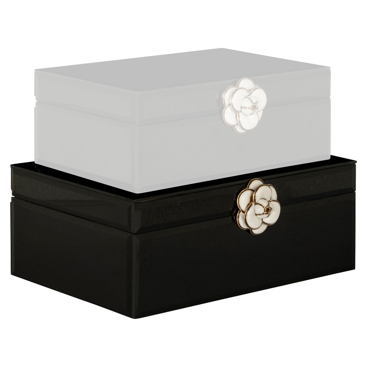 Cutie decorativă Vivy, negru, mare