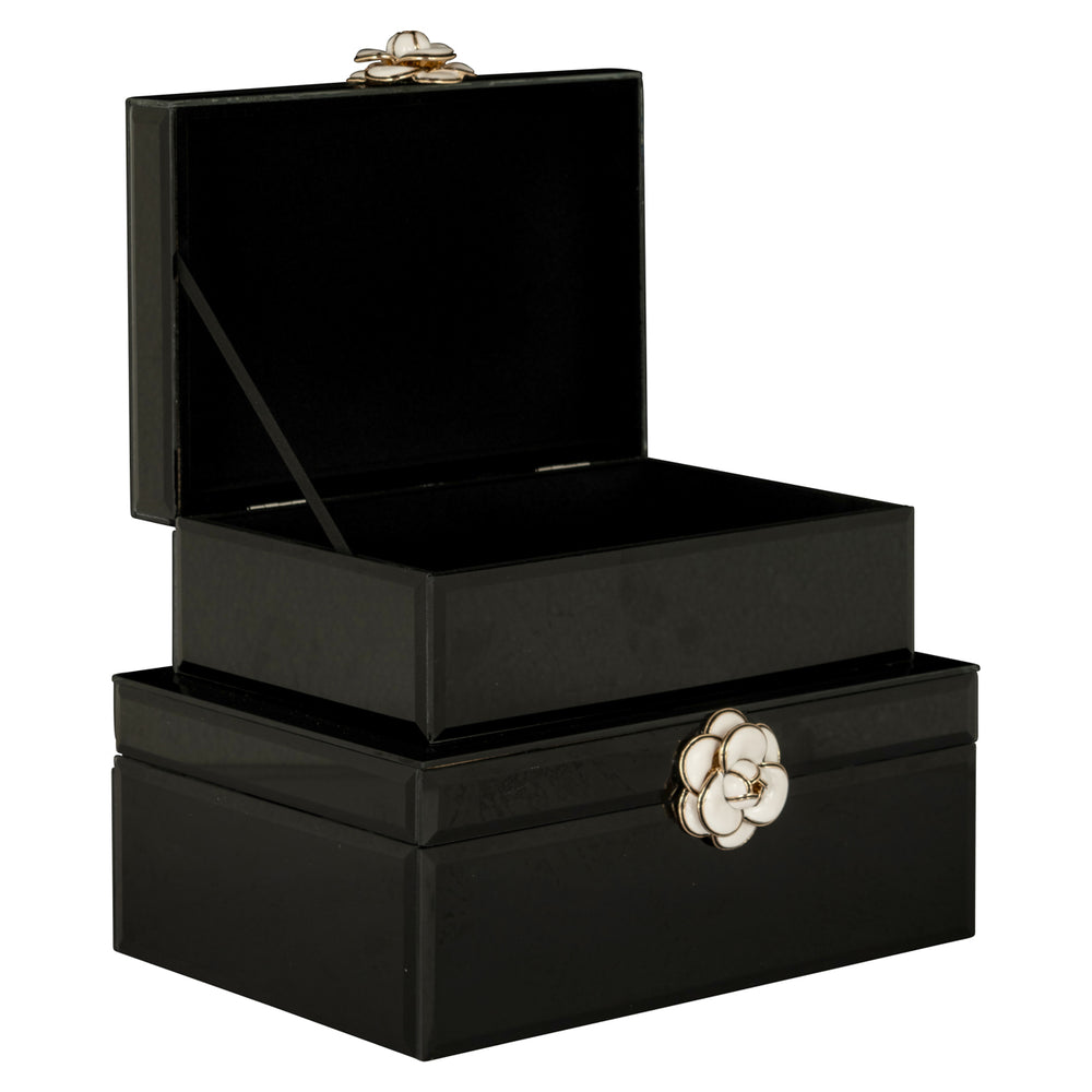 Cutie decorativă Vivy, negru, mare